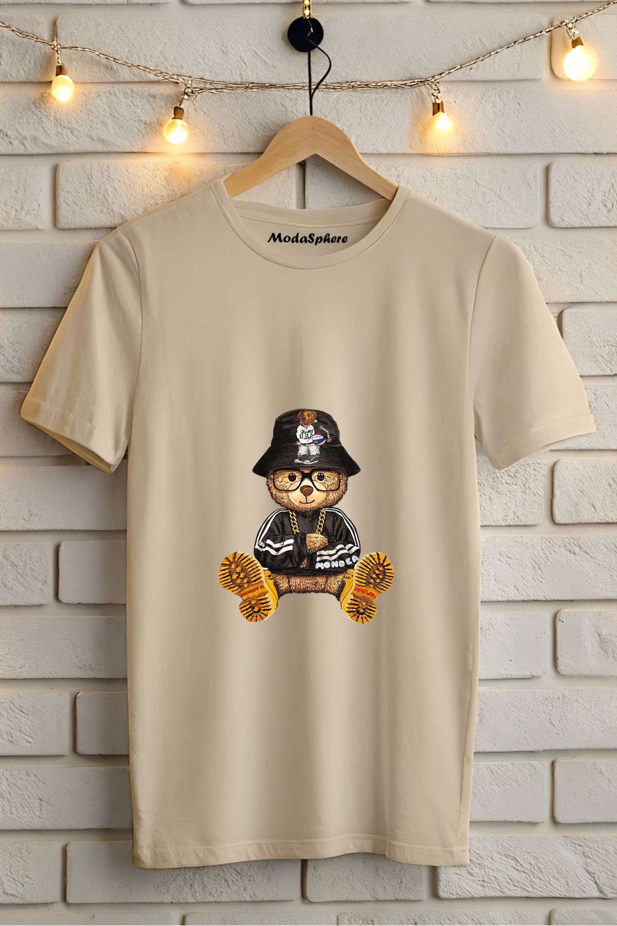 ModaSphere Baskılı Unisex Oversize Tişört