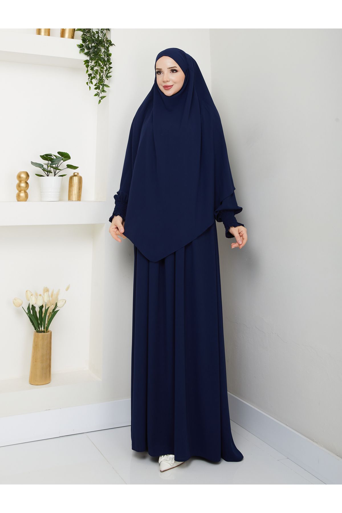 Rüyam Moda Vera Elbise Sufle Gipe Lastik Kollu 3'lü Takım