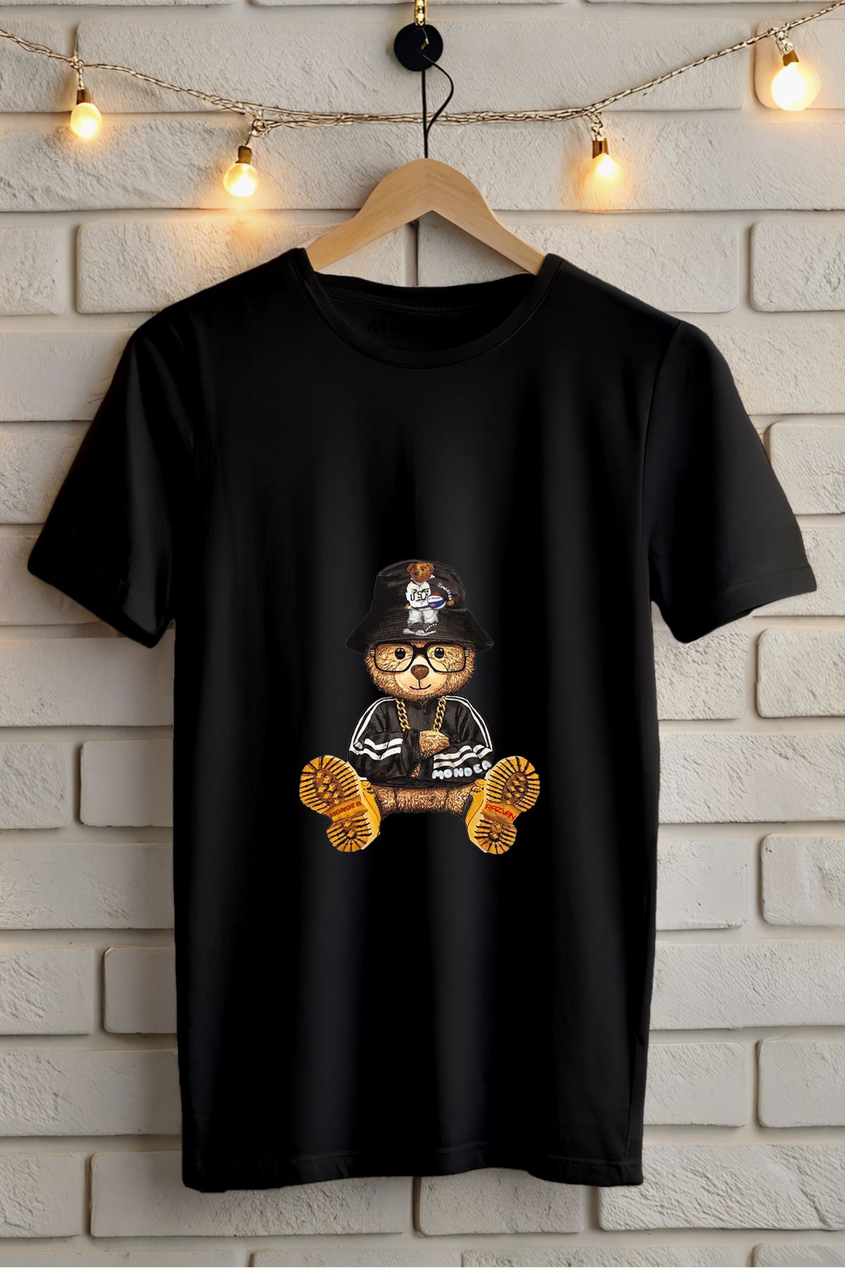 ModaSphere Baskılı Unisex Oversize Tişört Battal Boy