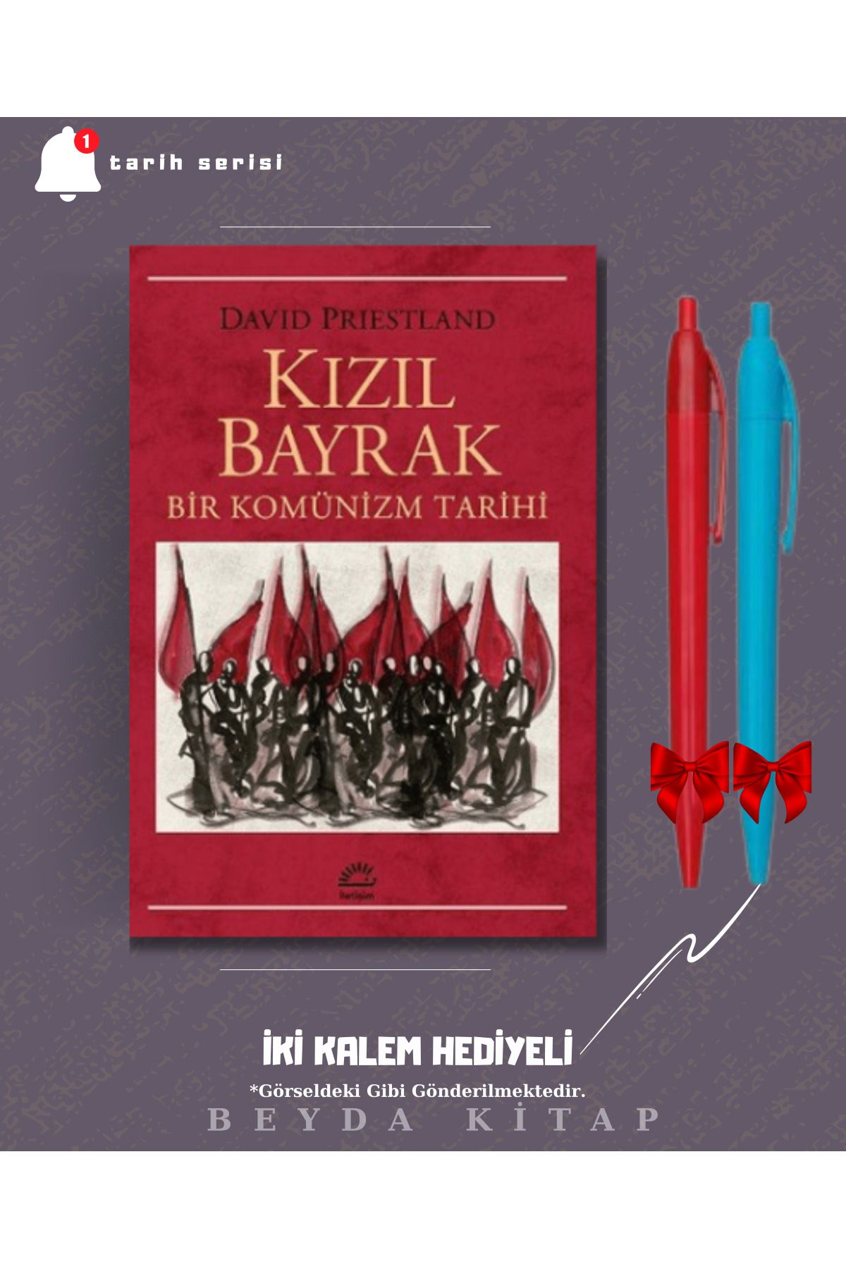 İletişim Yayınları Kızıl Bayrak - David Priestland - İki Kalem Hediyeli - TRİLTSYV