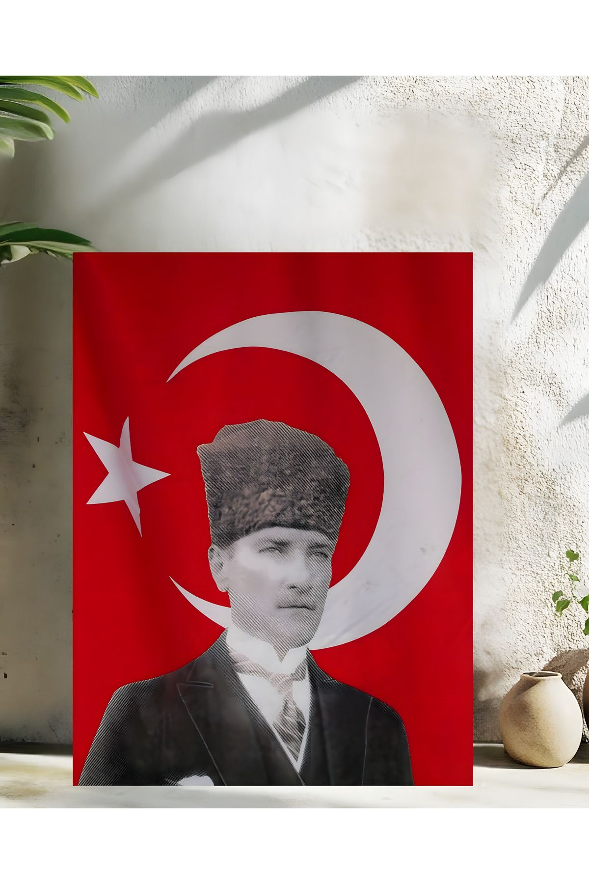 Levhane Mustafa Kemal Atatürk Metal Tablo - Modern & Klasik Portre Tasarımı - 1 mm Alüminyum - UltraHD Baskı
