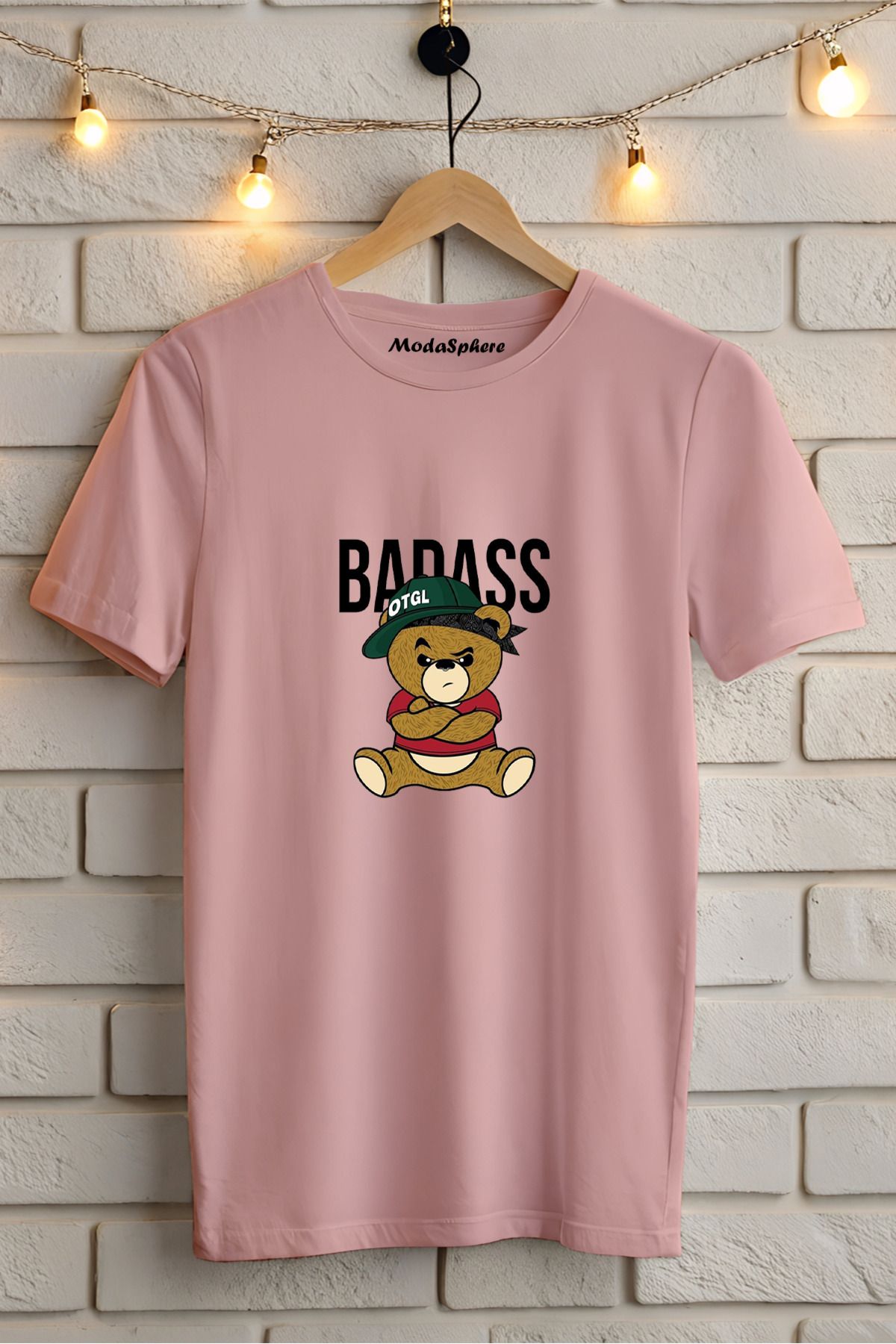 ModaSphere Baskılı Unisex Oversize Tişört Battal Boy