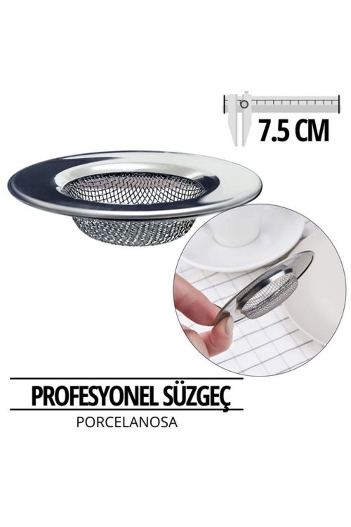 Skygo Profesyonel 7.5 cm Çap Lavabo Süzgeci
