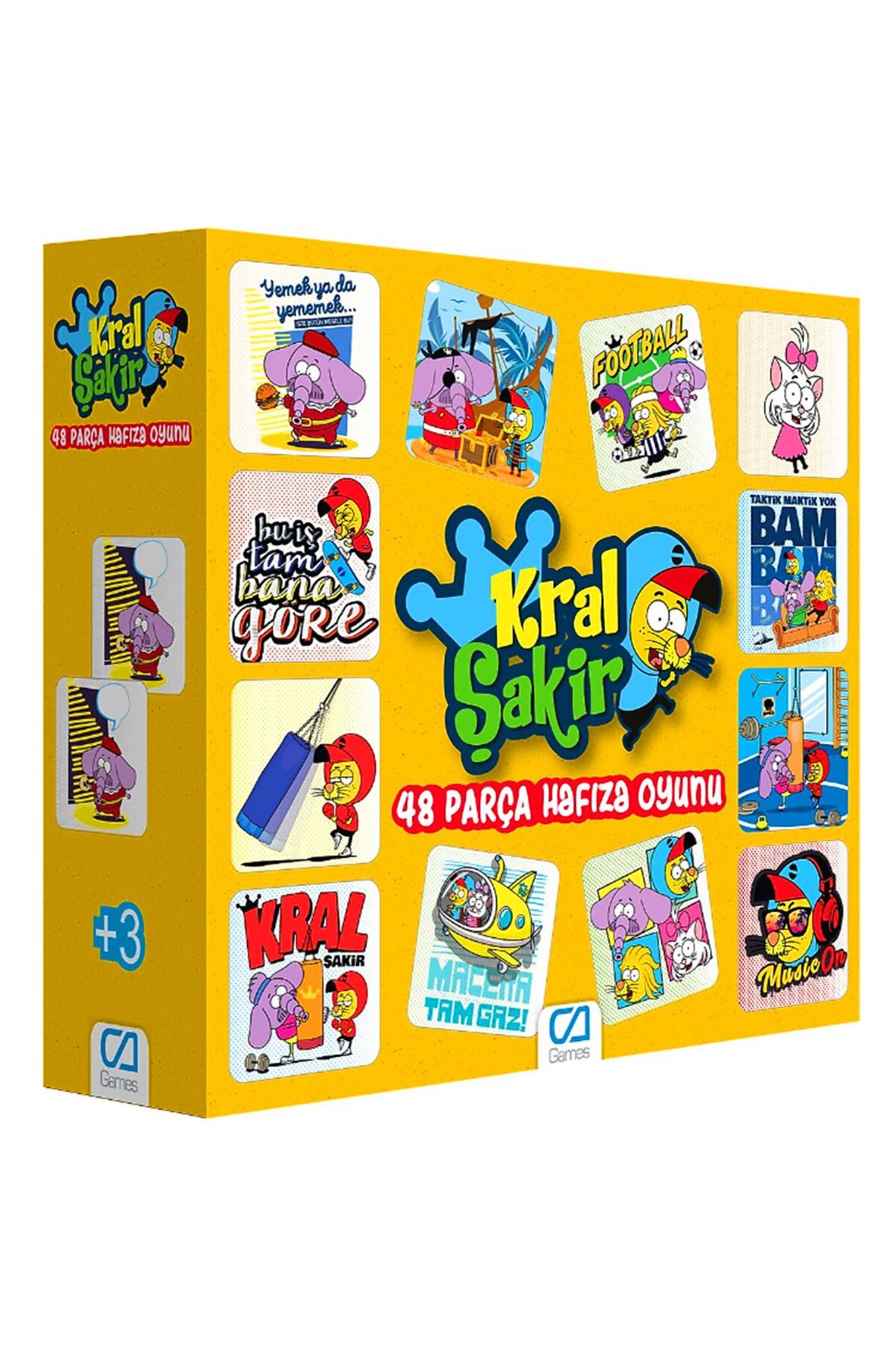 Ca Games Yayınları KRAL ŞAKİR HAFIZA OYUNU 48 PARÇA +3