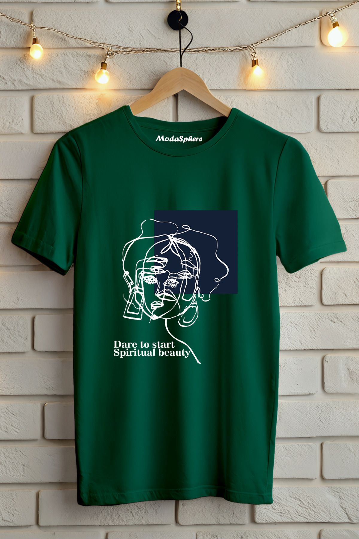 ModaSphere Baskılı Unisex Oversize Tişört Battal Boy