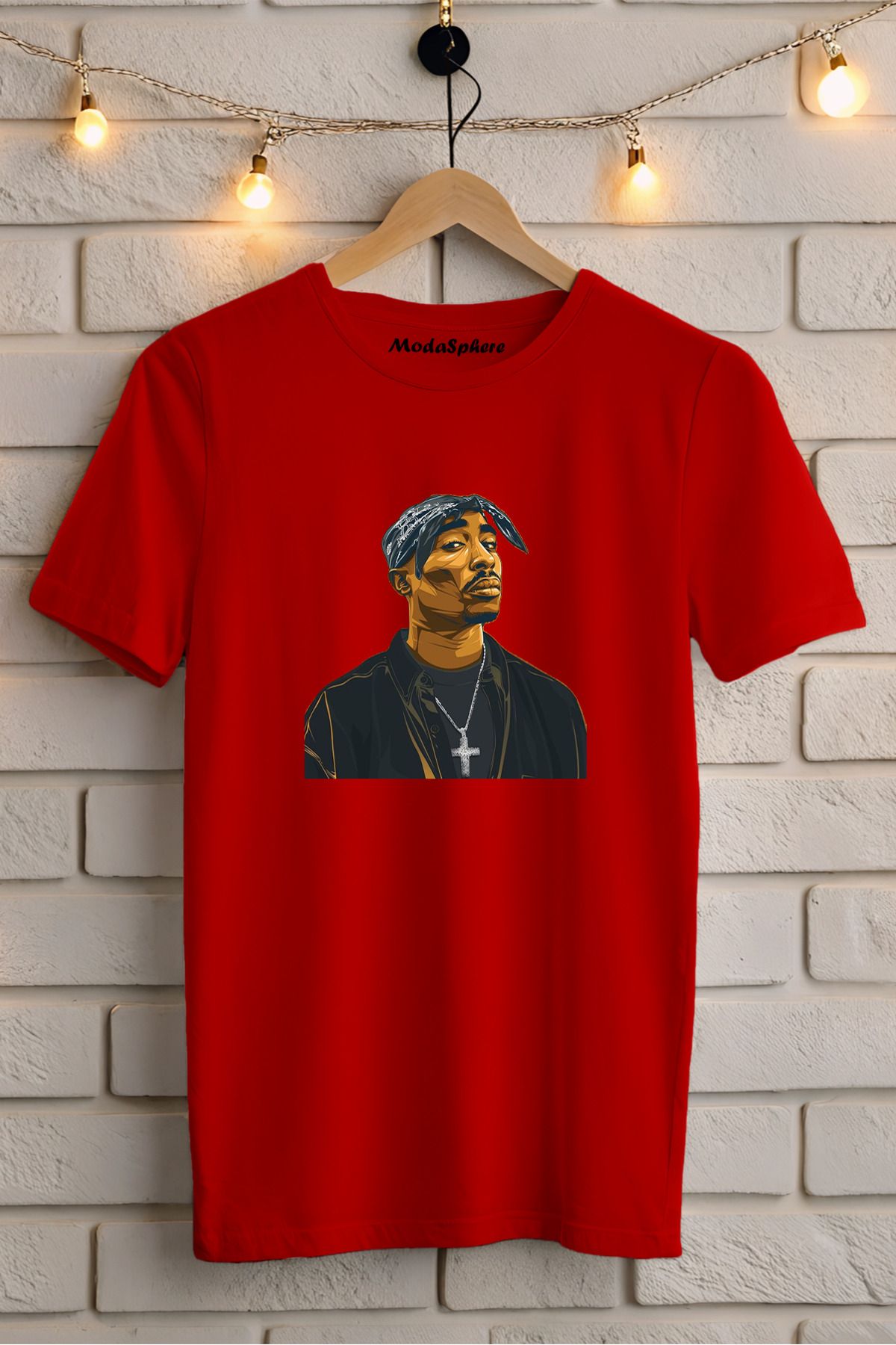 ModaSphere Baskılı Unisex Oversize Tişört Battal Boy