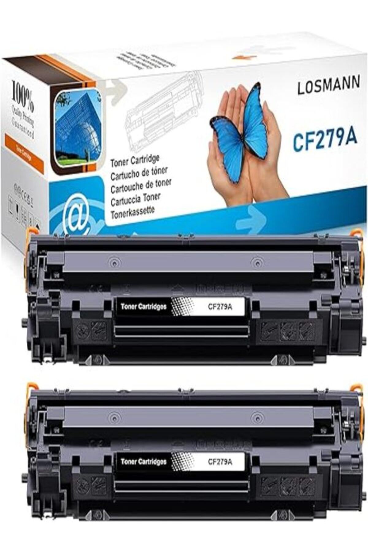 HP CE278A MUADİL Pro M1536DNF P1560 P1566 P1606 LBP6230DW LBP6200dw LBP6230d (2 Black)