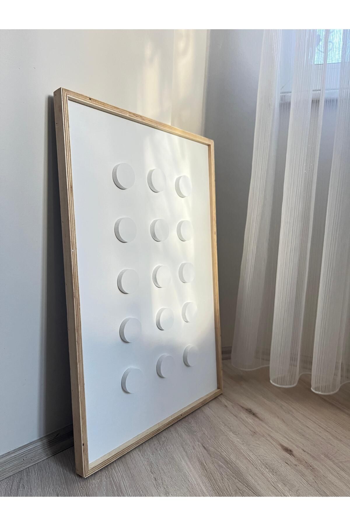 CIGILWOOD WHITE POINT (NATUREL ÇERÇEVE) AHŞAP BOHEM TABLO