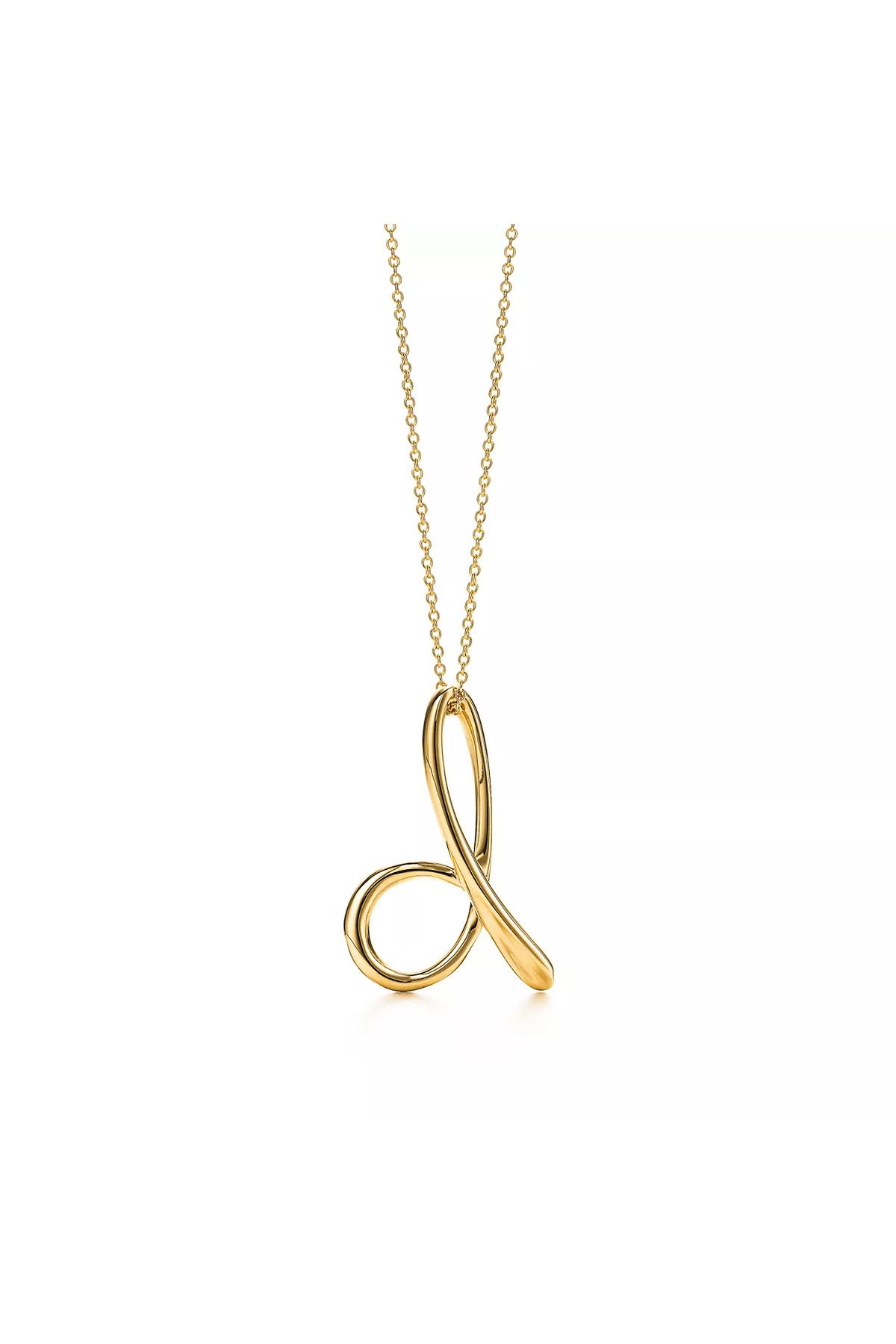 VESTA JEWELRY 925 Ayar Gümüş Kadın D Harfli El Yazısı Model Altın Kaplama Kolye