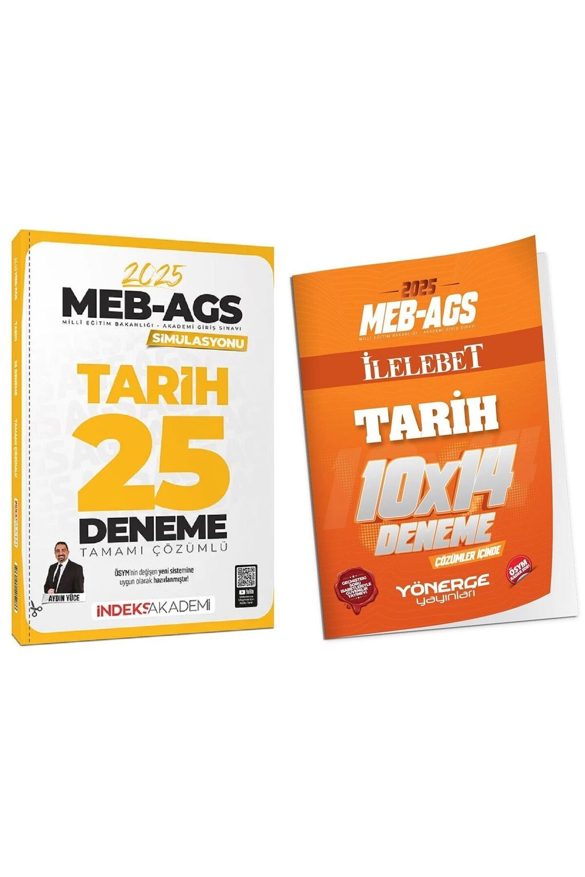 İndeks Akademi İndeks + Yönerge 2025 MEB-AGS Simülasyonu Tarih 25+14 Deneme 2 li Set - Aydın Yüce İndeks Akademi +