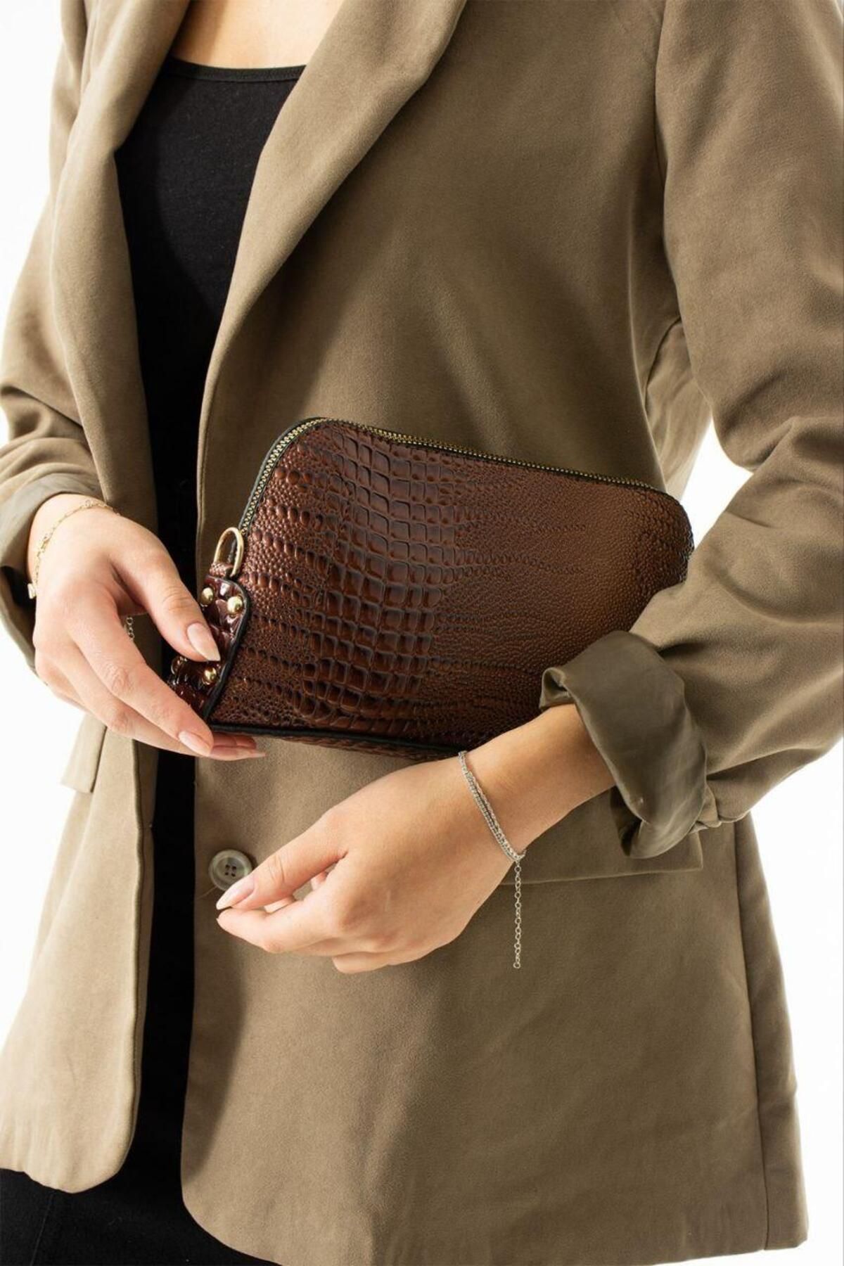 ARB El Çanta Zincir Çapraz Askılı Clutch Modern Şık El Çantası