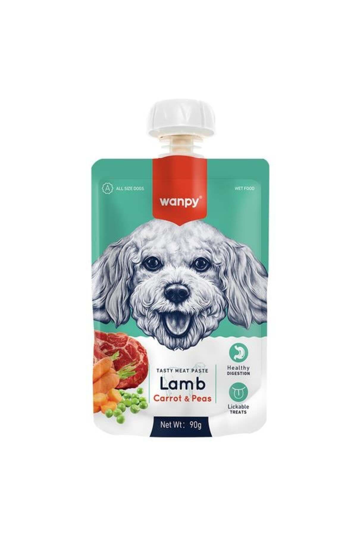 Wanpy Taze Kuzulu&Havuçlu Köpek Et Ezmesi 90 gr