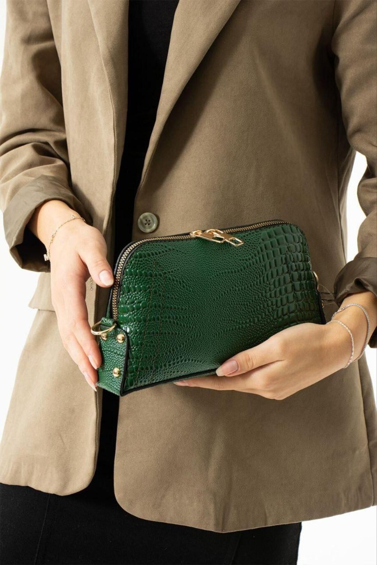 ARB El Çanta Zincir Çapraz Askılı Clutch Modern Şık El Çantası