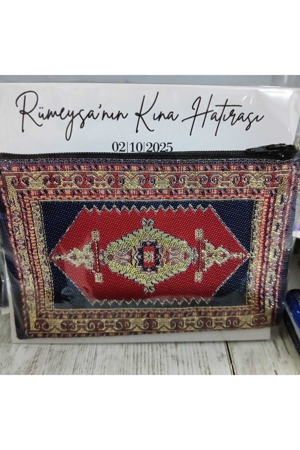 Gülce Hediyelik Kilim Desenli Bez Cüzdan 10 Adet