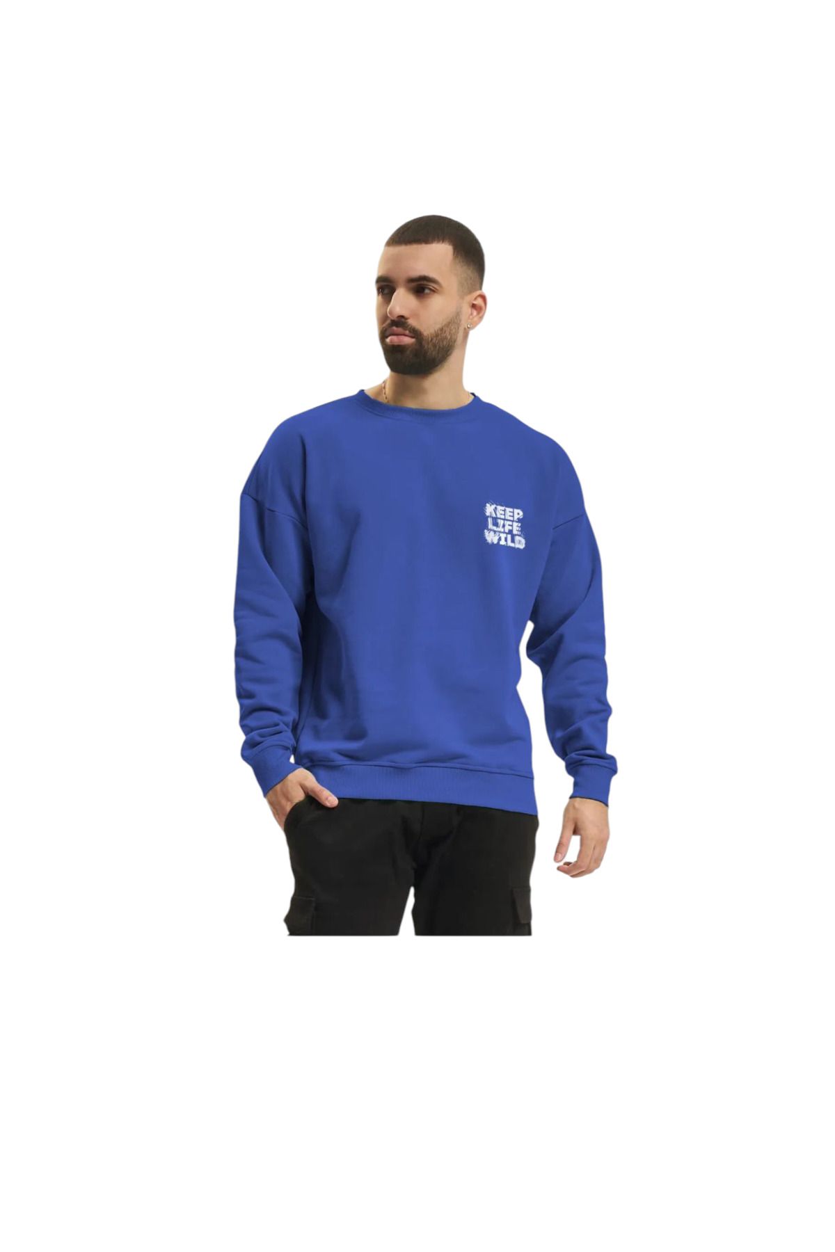 mirantekstil Yeni sezon sweatshirt unisex modeli dijital baskılı