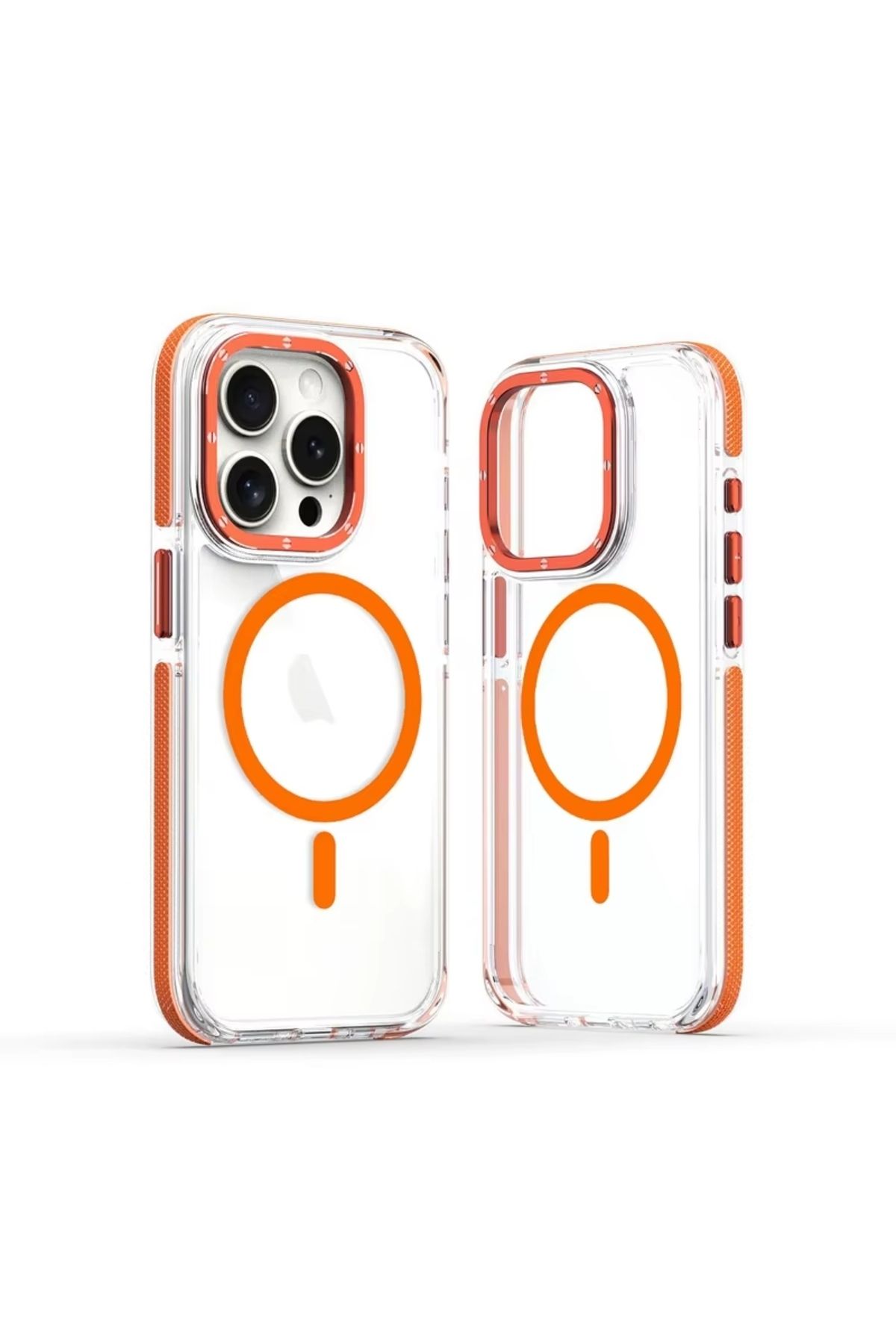 TG CASE STORE İPhone 16 Pro Max Magsafe Sararmaz Mika Telefon Kılıfı Turuncu