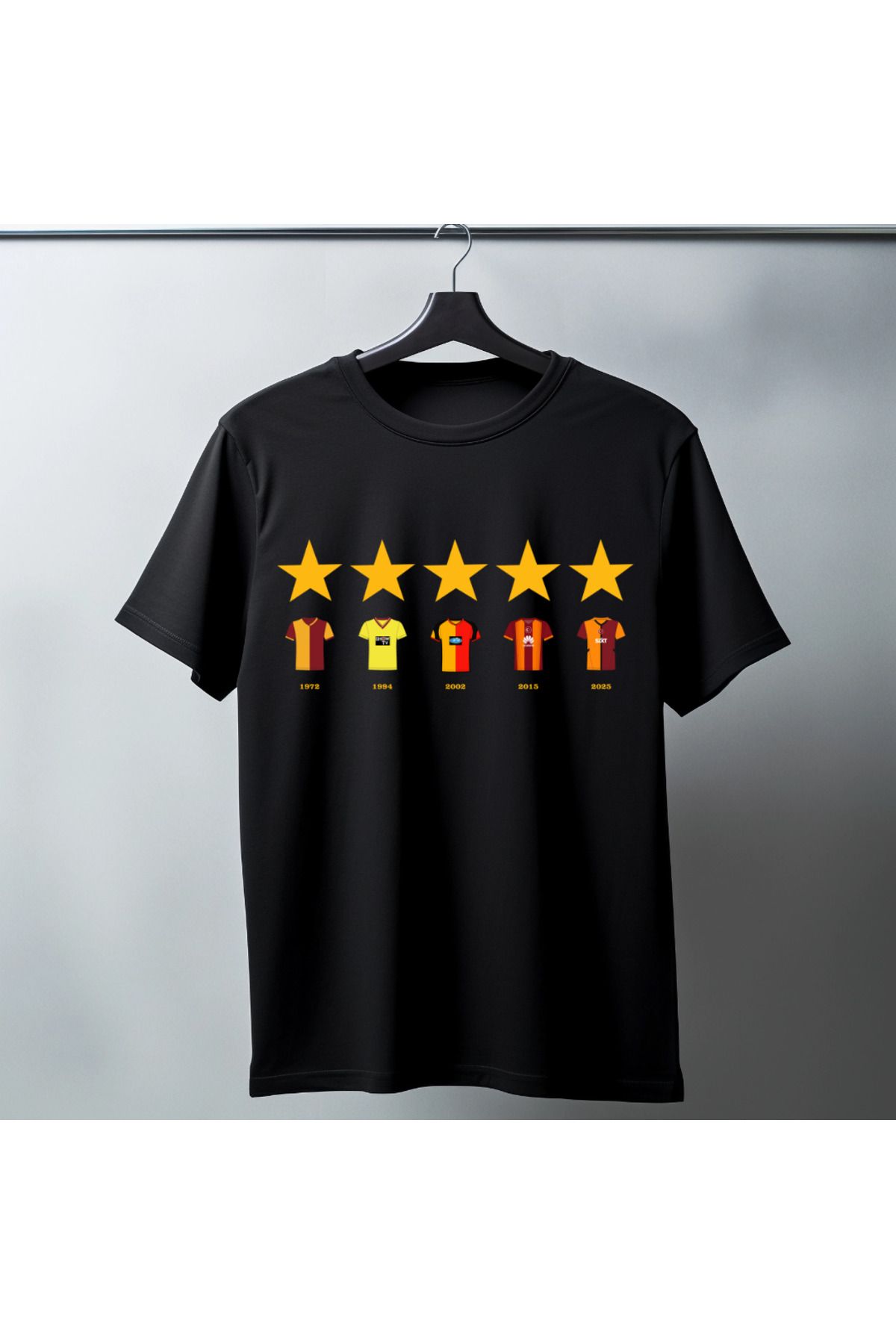 Gala Stile 5 Yıldız Retro Forma Erkek Tişört