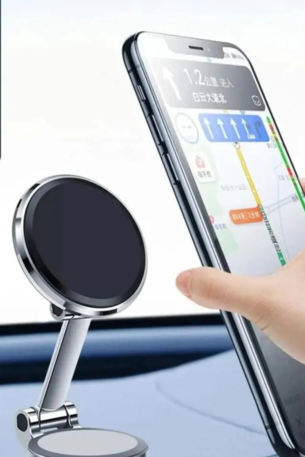 EN SİGA Ayarlanabilir Portatif Telefon Tutucu Masaüstü Telefon Standı Siyah