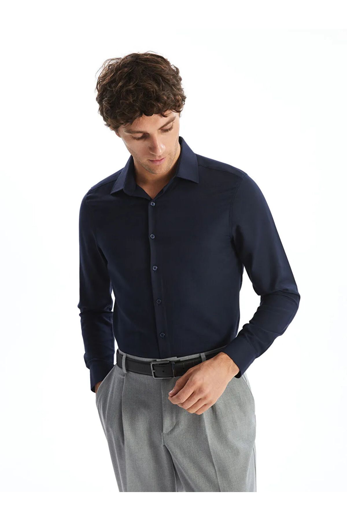 LC Waikiki Slim Fit Uzun Kollu Oxford Erkek Gömlek