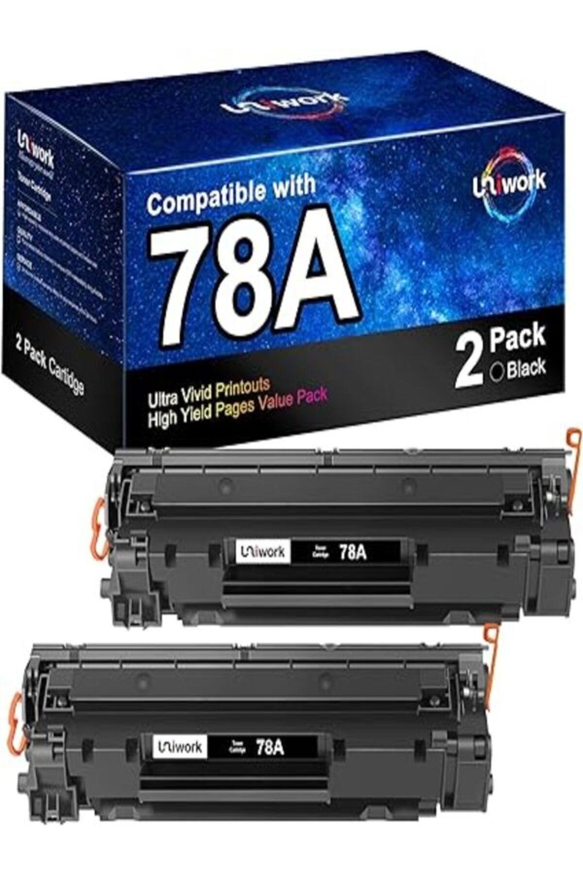 HP CE278A MUADİL Pro M1536DNF P1560 P1566 P1606 LBP6230DW LBP6200dw LBP6230d (2 Black)AURA