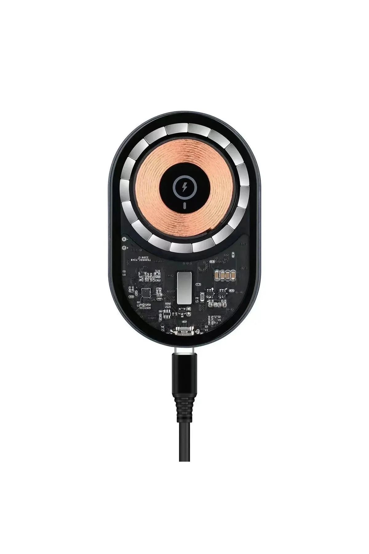EN SİGA W13 Kablosuz Araç İçi Telefon Tutucu Ve Telefon Şarj Cihazı Siyah