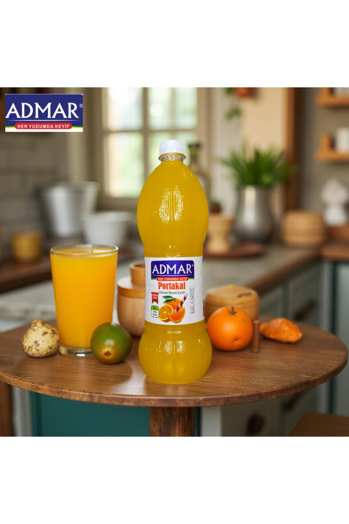ADMAR MEŞRUBAT ADMAR PORTAKAL MEYVELİ İÇECEK 1 LİTRE (12 ADET)