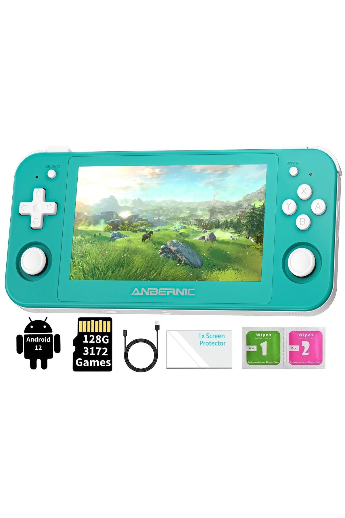 ANBERNIC RG505 El Oyun Konsolu, 4,95 İnç OLED Dokunmatik Ekran