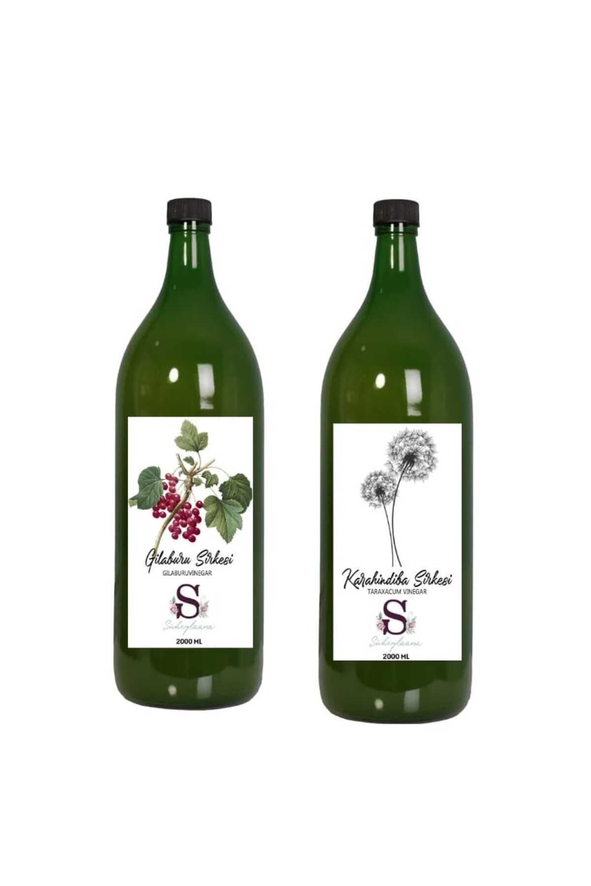 Süheylaana Doğal Gilaburu Sirkesi 2000 Ml - Doğal Karahindiba Sirkesi 2000 Ml