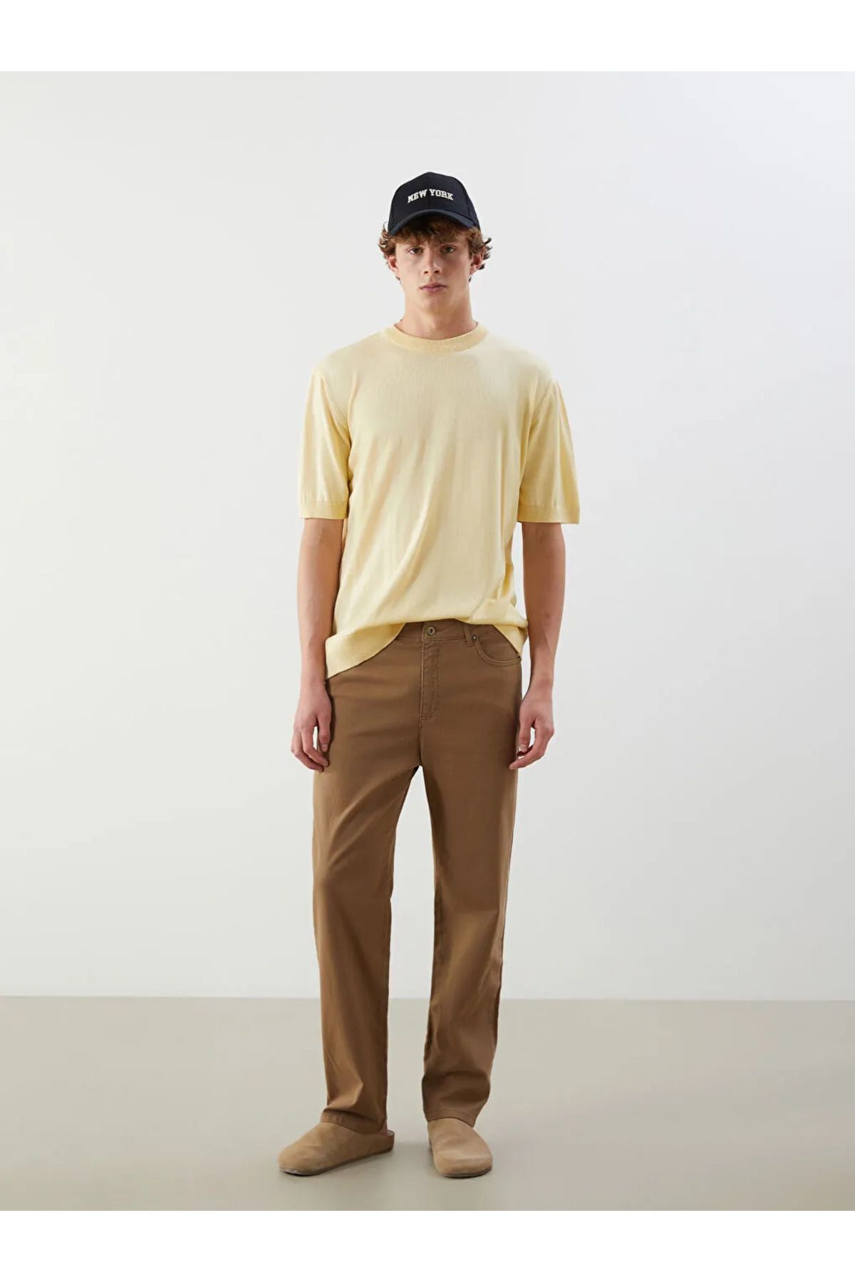 LC Waikiki XSIDE Bej Slim Fit Gabardin Erkek Pantolon