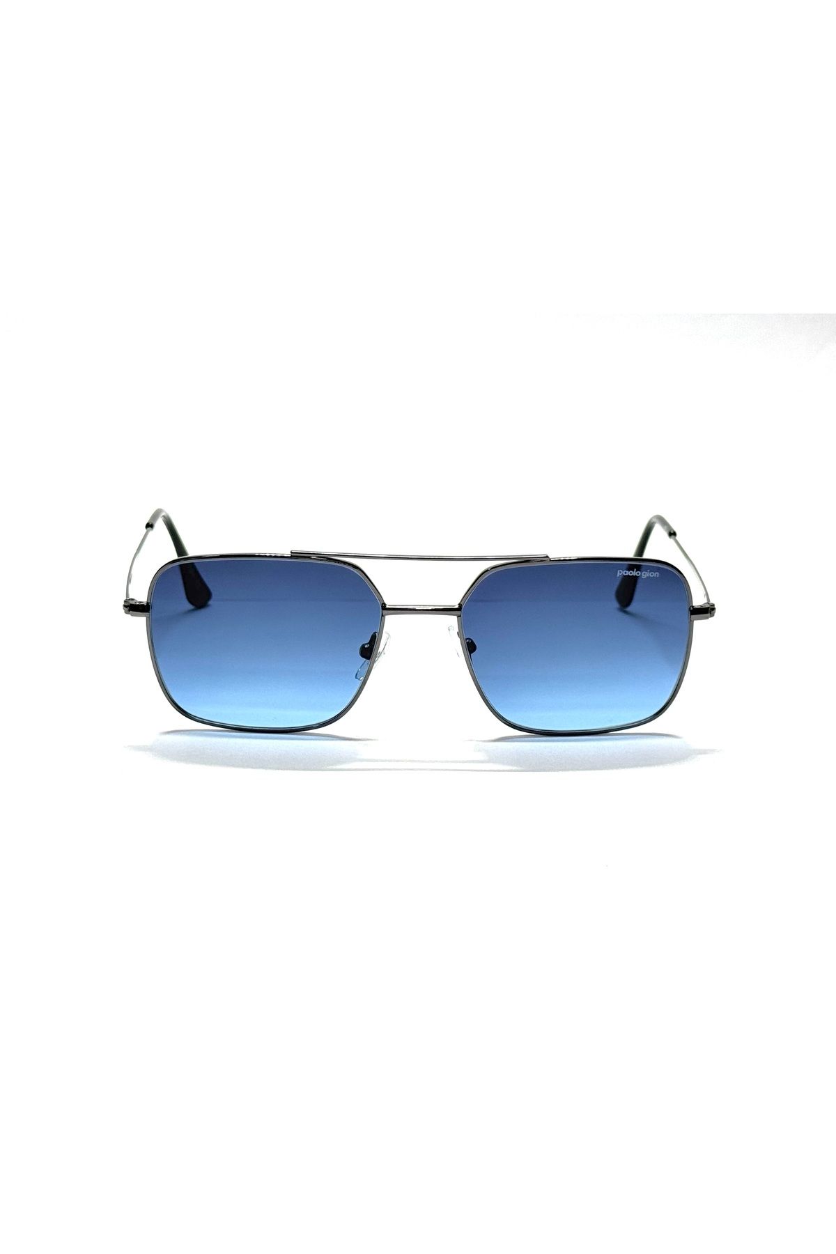 paolo gion 2034 c1 mavi degrade uv 400 filtreli unisex güneş gözlüğü 52-20-143