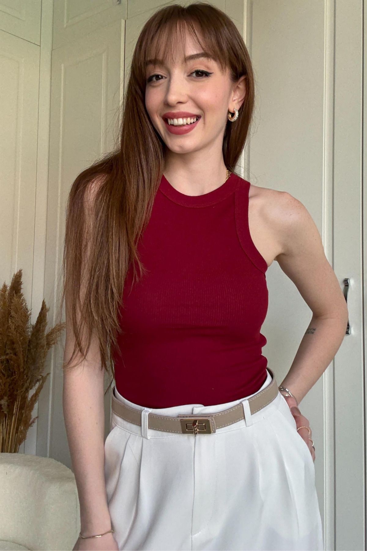Dilay Gökoğlu Butik Fitilli Atlet Body