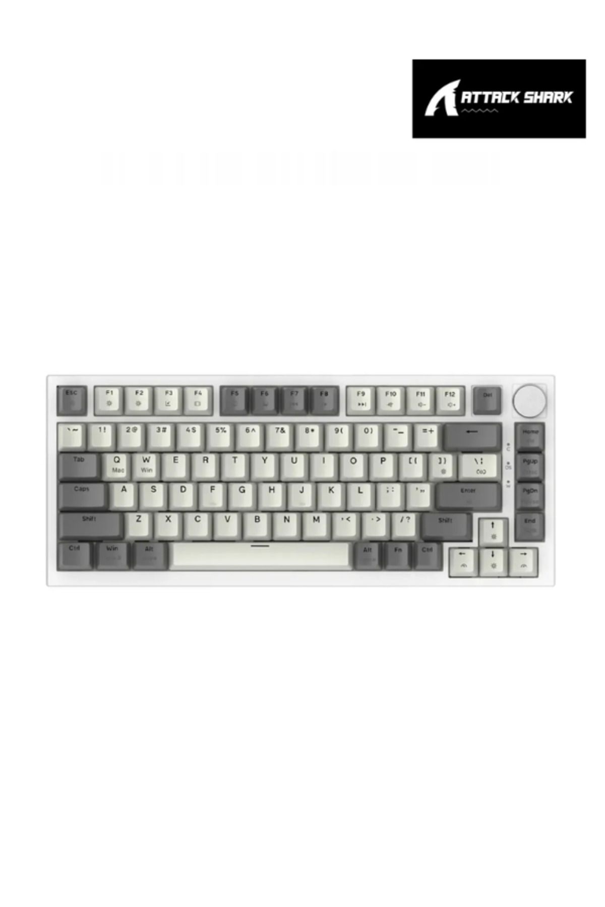 ATAsoft ELEKTRONİK Since 2021 K85 RGB Uygulamalı Manyetik Switch Rapid Trigger Gaming Oyuncu Klavyesi Attack shark