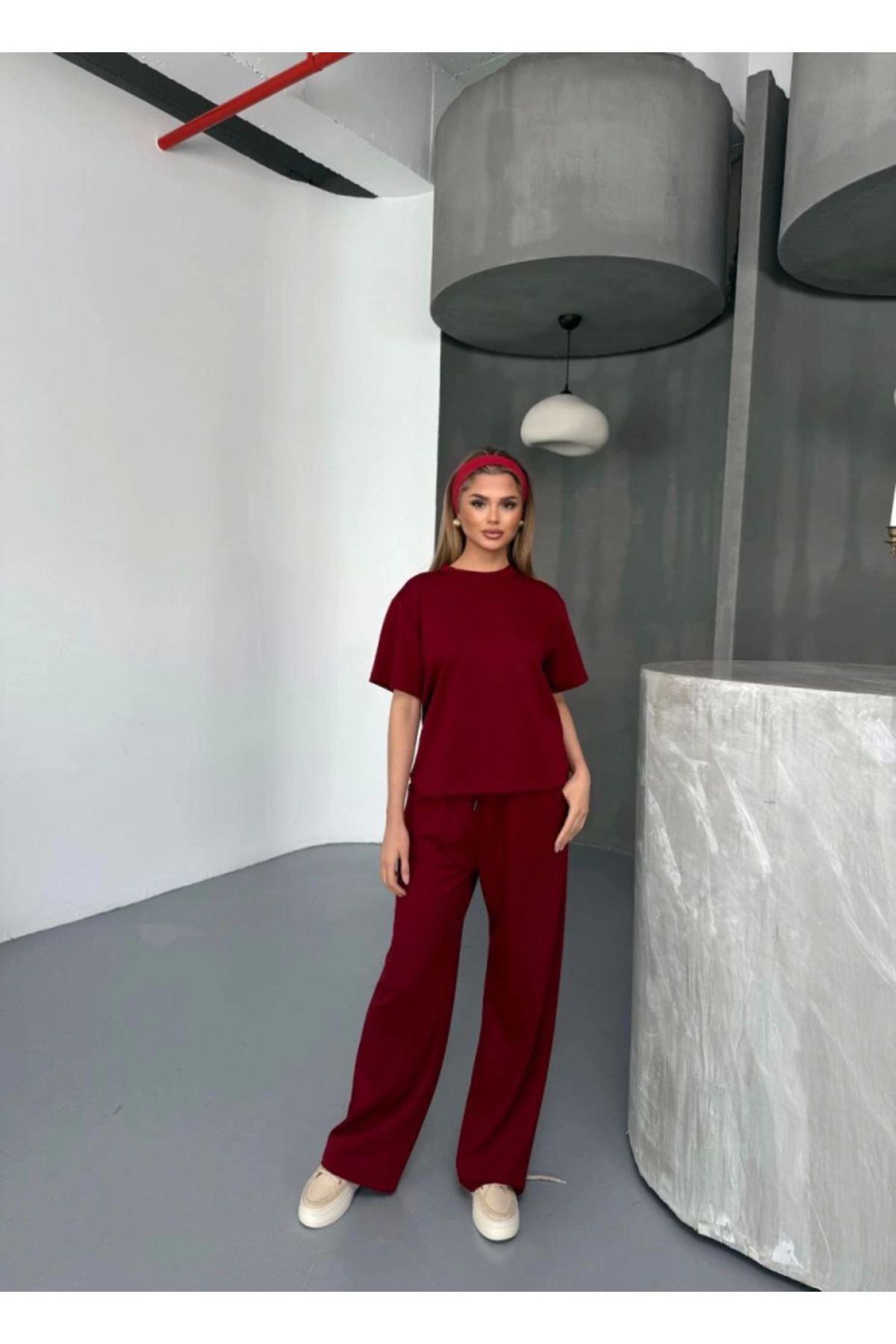 VELİZADE Oversize Kadın Eşofman Takımı Trend Renklerle Yeni Sezon Konfor Modeli Yumuşak Dokulu Rahat Takım