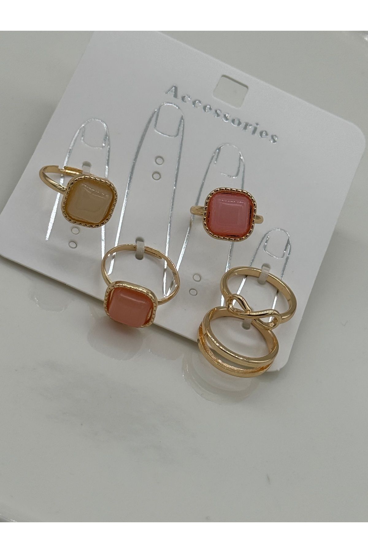 CT STONES Çoklu yüzük set