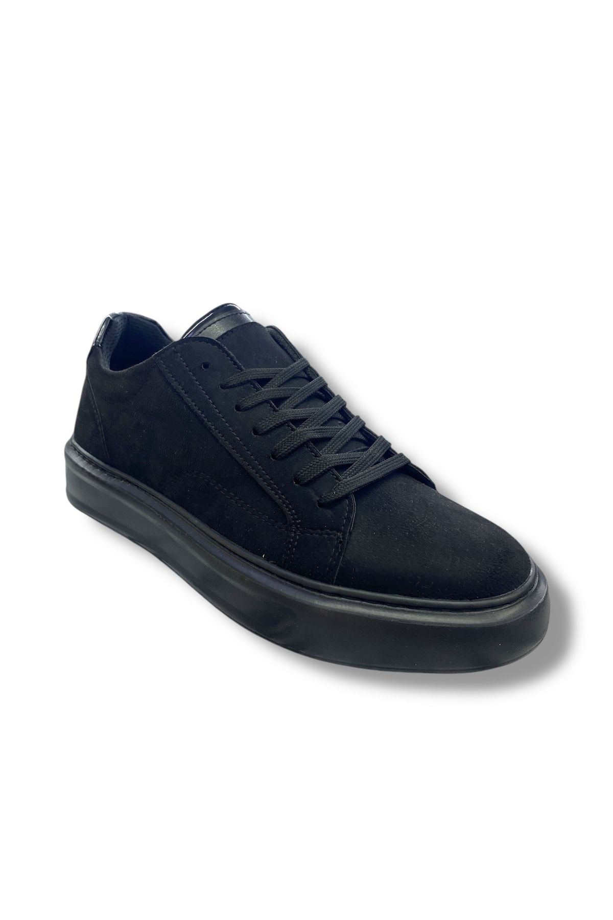 CONTEYNER Süet Erkek Sneaker Günlük Kullanım Siyah Ayakkabı