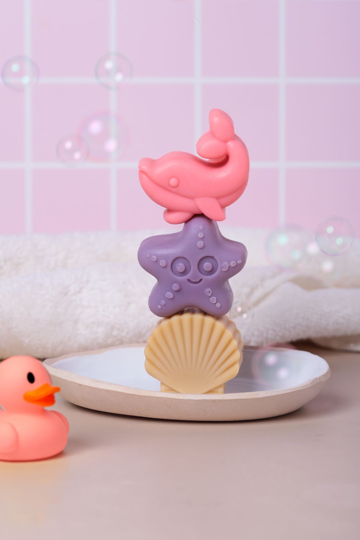 OPS Natural Handmade Soap Deniz ve Orman Temalı Doğal Kız Çocuk Sabunu
