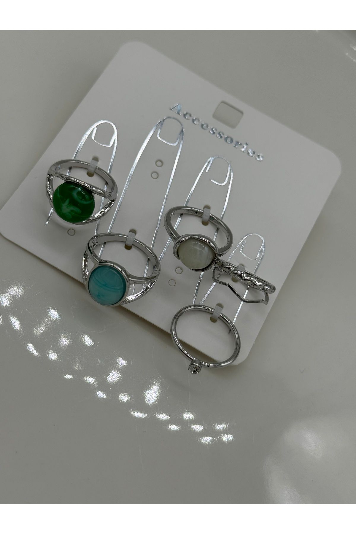 CT STONES Çoklu yüzük set