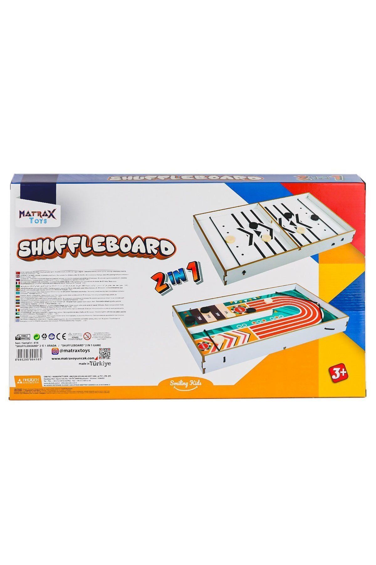 AKÇİÇEK OYUNCAK 416 Shuffleboard Oyunu 2IN1 -Akçiçek Oyuncak