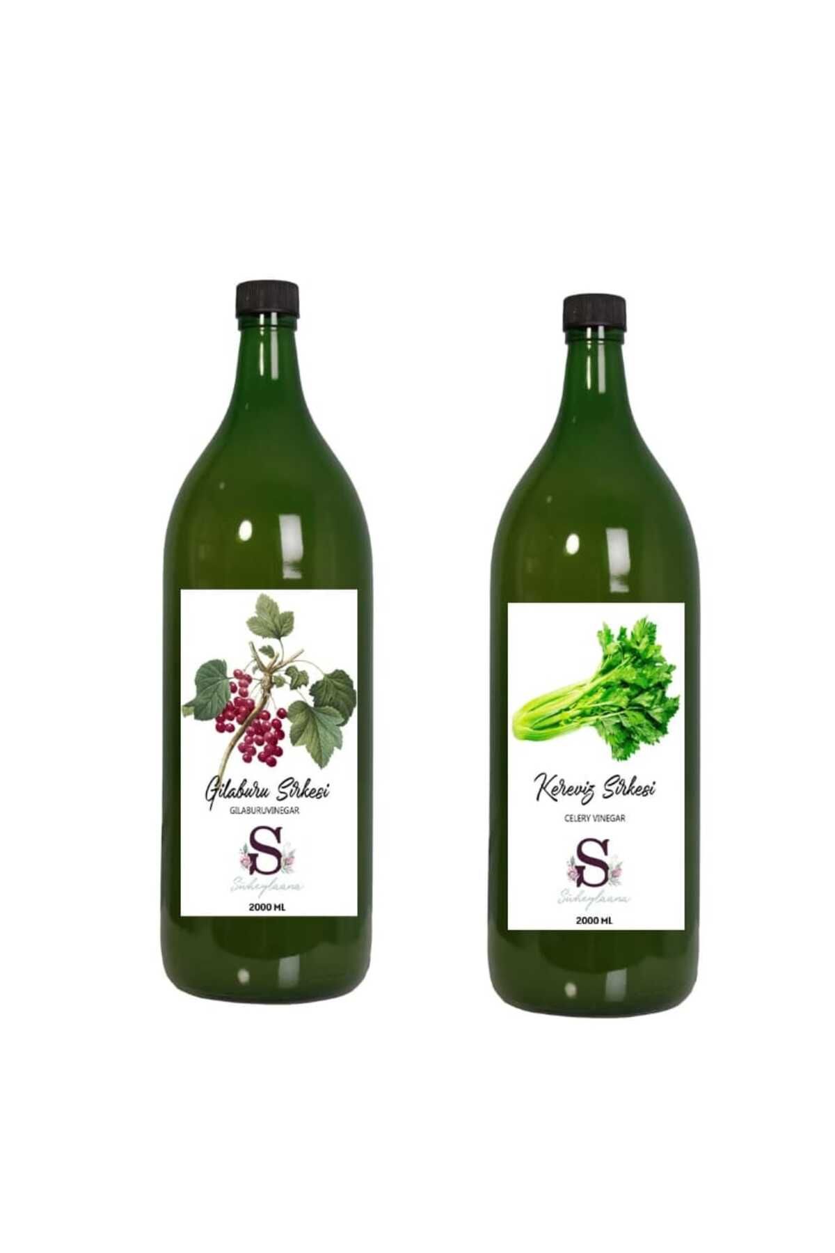 Süheylaana Doğal Gilaburu Sirkesi 2000 Ml - Doğal Kereviz Sirkesi 2000 Ml