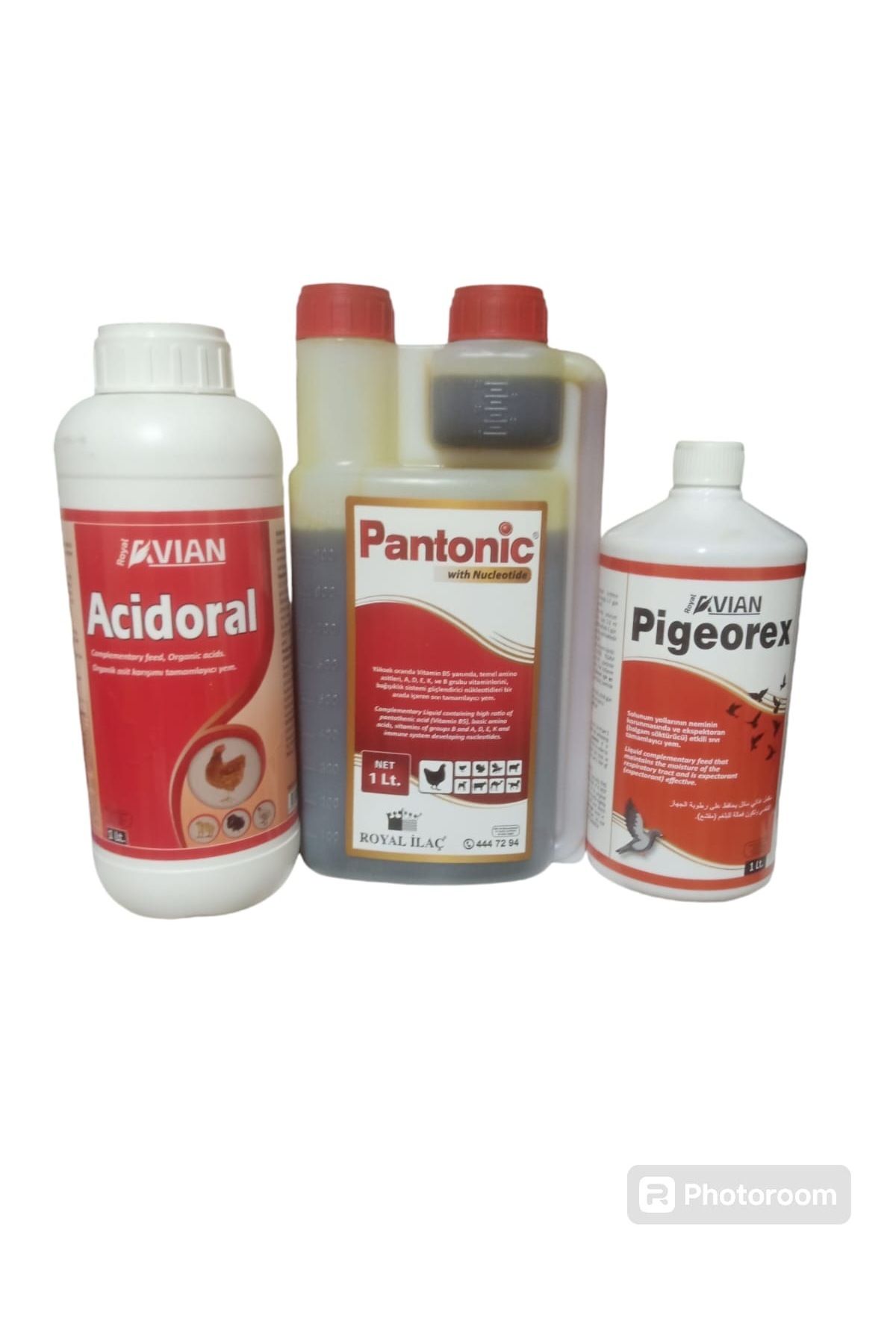Royal İlaç PANTONİC PİGEOREX ACİDORAL 3x1 Litre Set