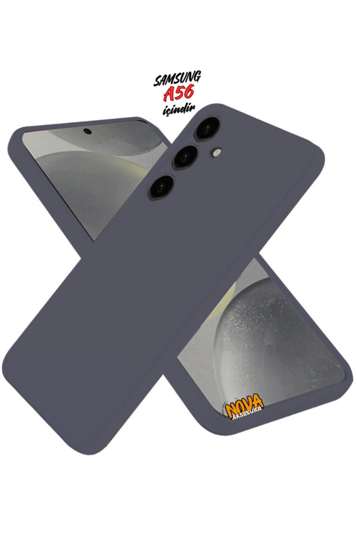 cepmoda SAMSUNG GALAXY A56 Kılıf | Yumuşak Ince Slim Soft Silikon Yerli Üretim Kapak - GRİ