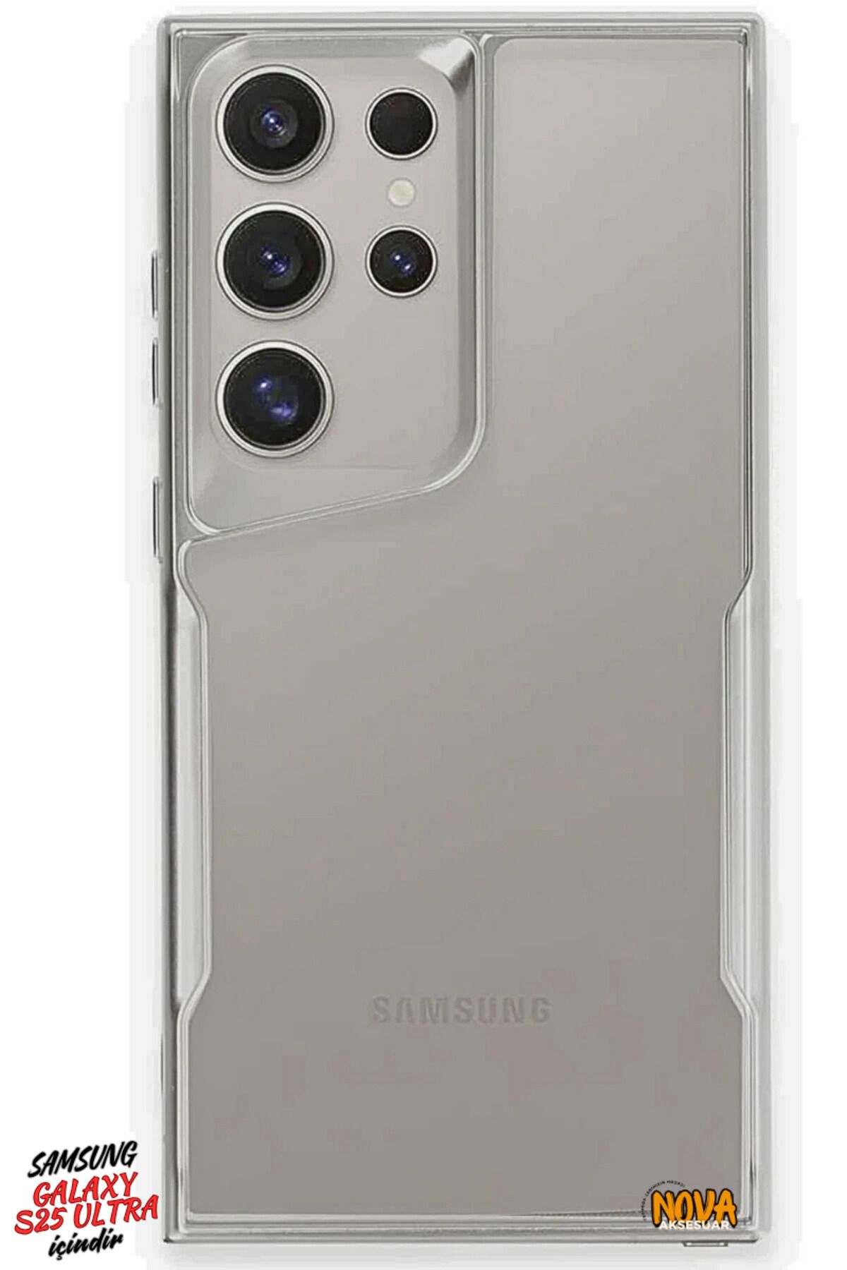 cepmoda SAMSUNG GALAXY S25 ULTRA - Boyi Silikon Kapak/Kılıf - GÜMÜŞ