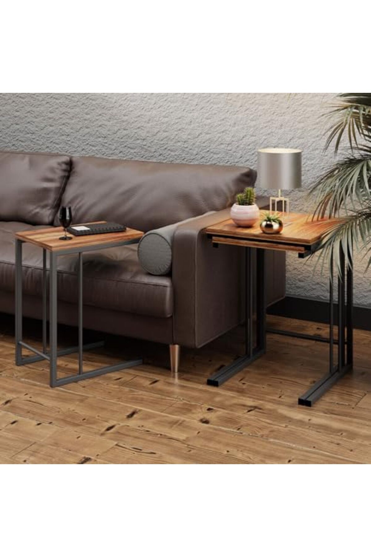 ShopZum İvo Office Zigon Sehpa | 3&Apos;Lü Zigon Metal Ayaklı Zigon Sehpa