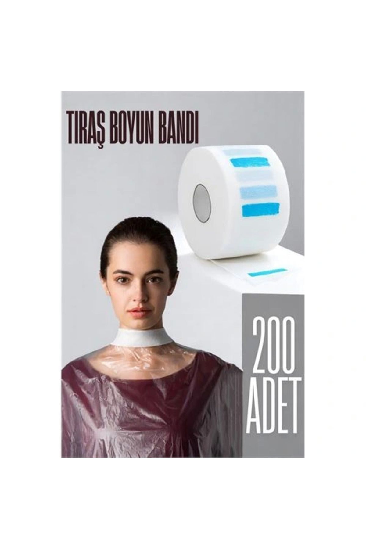 EGstore Kuaför Tıraş Boyun Bandı - Berber Boyun Bandı Tek Kullanımlık Boyun Bandı 200 Adet