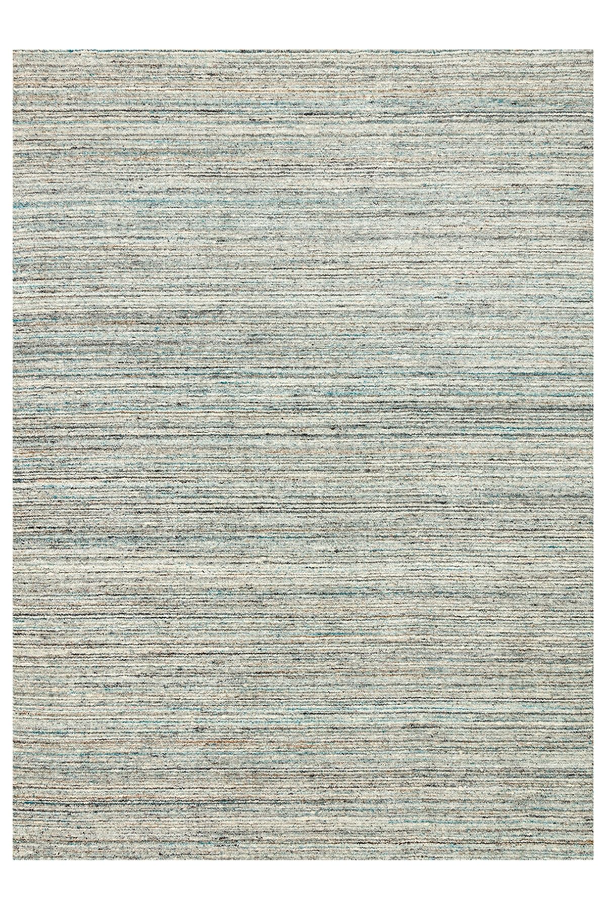 CARPETDOCIA Helsinki Serisi %100 Naturel Yün ve Viskon El Dokuma Modern İskandinav Salon Oturma Odası Halı MRN