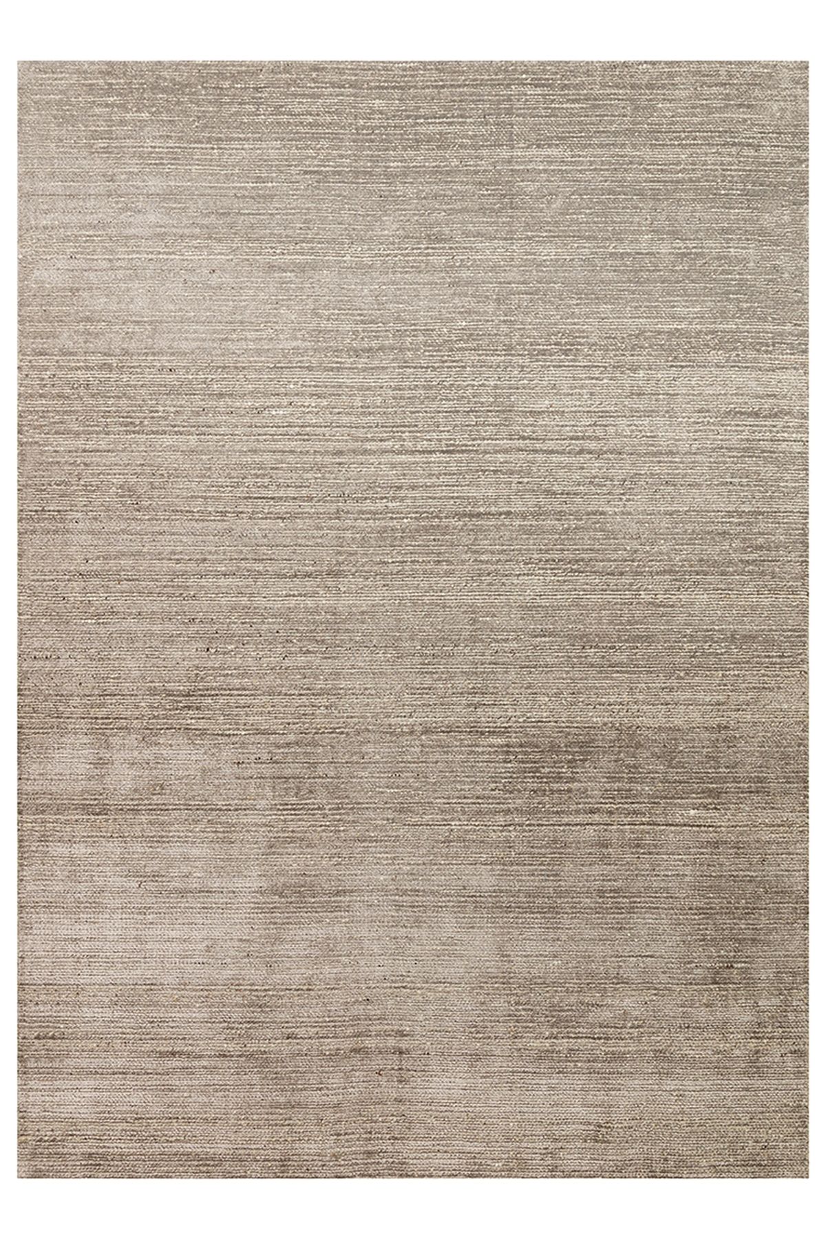 CARPETDOCIA Kelly Serisi %100 Naturel Yün ve Viskon El Dokuma Salon Oturma Odası Yatak Odası Halı STONE