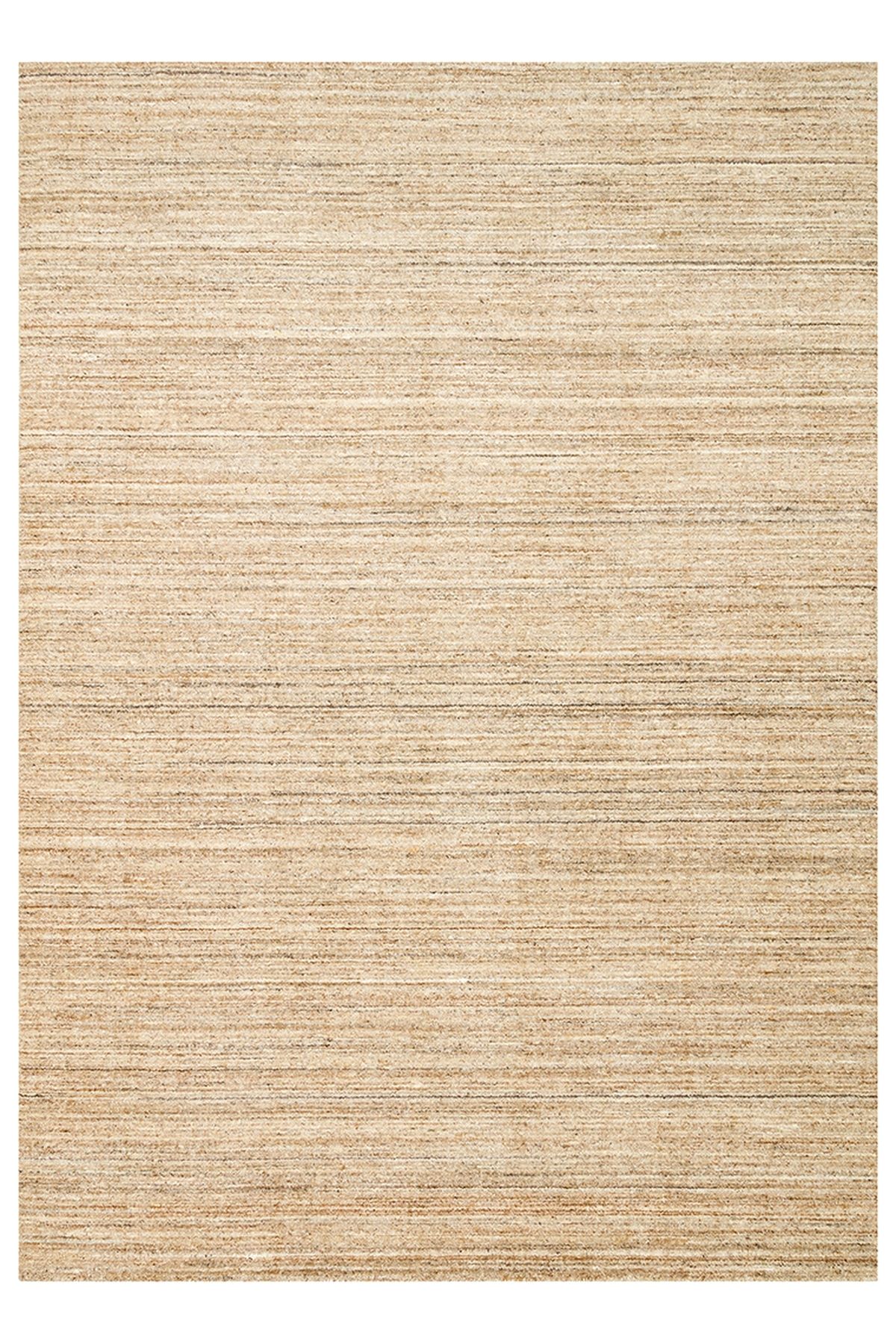 CARPETDOCIA Helsinki Serisi %100 Naturel Yün ve Viskon El Dokuma Modern İskandinav Salon Oturma Odası Halı BEIG