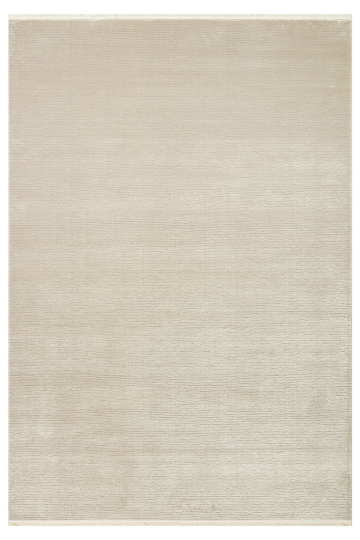 CARPETDOCIA Lucia Serisi Modern Parlak Salon Oturma Odası Yatak Odası Antre Halı PLAIN BEIGE