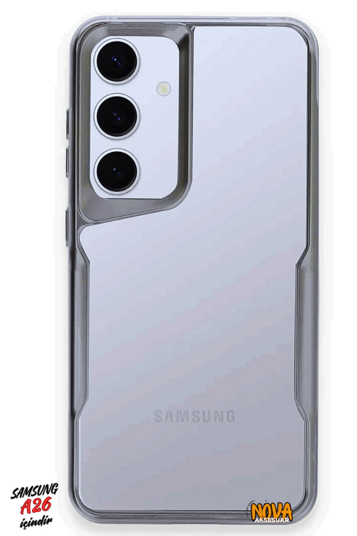 cepmoda SAMSUNG GALAXY A26 - Boyi Silikon Kapak/Kılıf - GÜMÜŞ