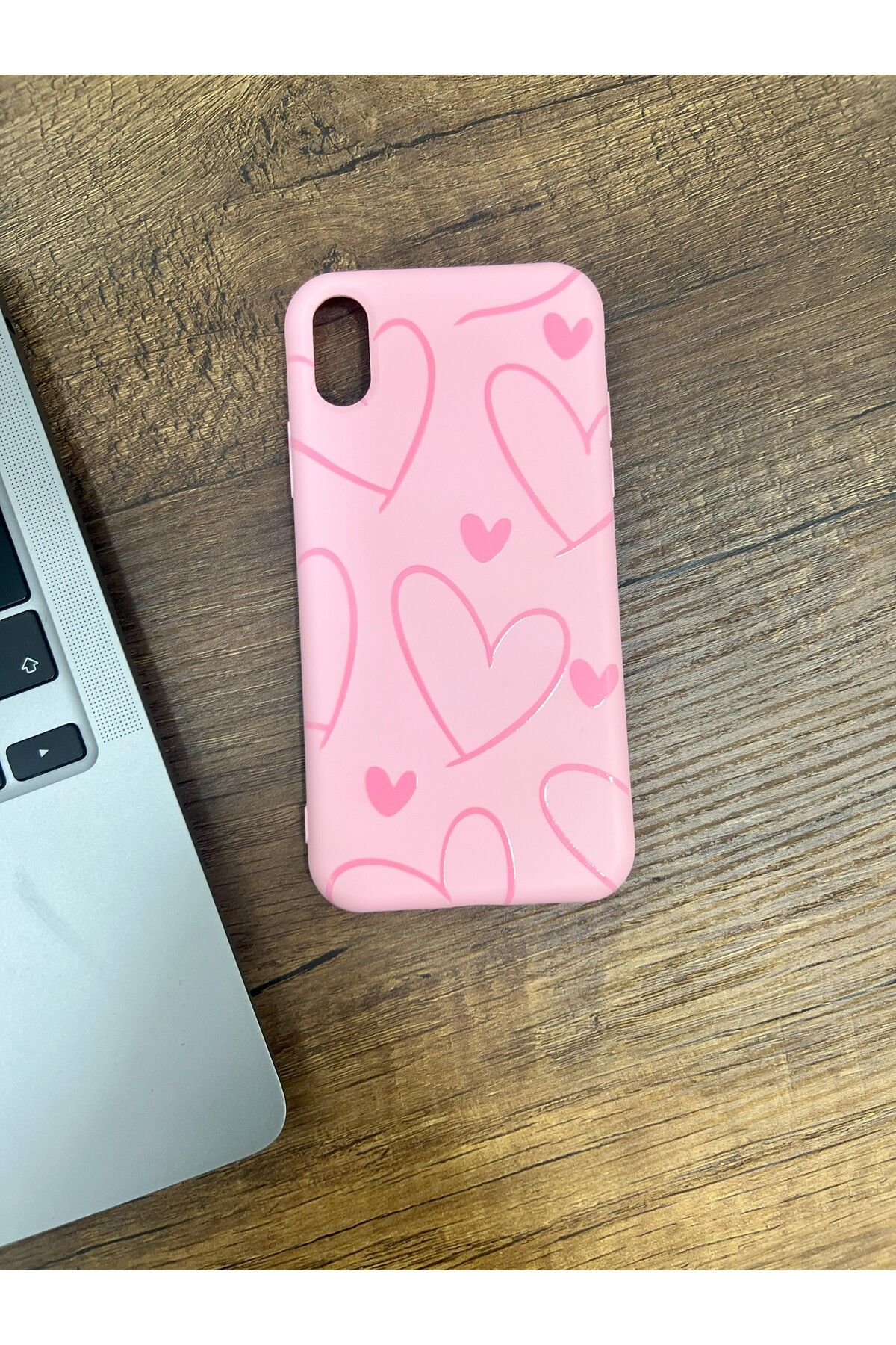 HZR Iphone XR Pembe Kalpli Silikon Kılıf
